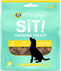 Etta Says Sit Training Treats Peanut Butter 6oz