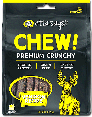 Etta Says Chew Crunchy Chews Venison 4.5oz