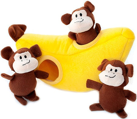 Zippypaws Zippy Burrow Monkey 'N Banana