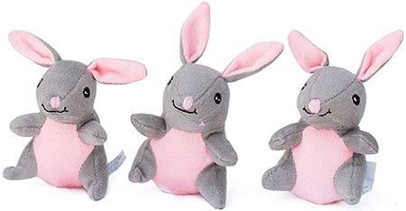 Zippypaws Zippy Miniz 3-Pack Bunnies