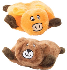 Zippy Paws Squeakie Pad 2-Pack Bear And Moose