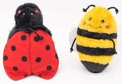 Zippypaws Crinkle 2-Pack Bee And Ladybug