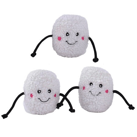 Zippy Paws Holiday Miniz Marshmallows 3Pk