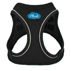 Plush Step In Air Mesh Harness - Black X Small