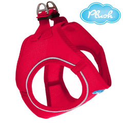 Plush Step In Air Mesh Harness - Red X Small
