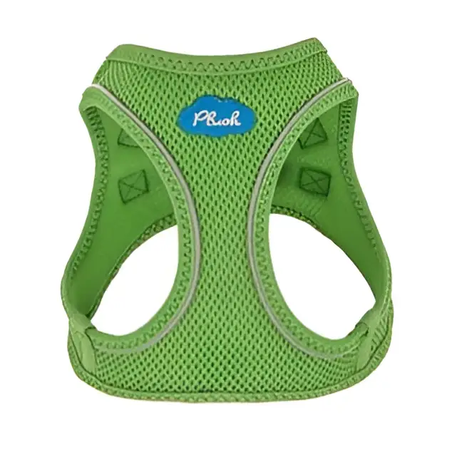 Plush Step In Air Mesh Harness - Grass Green X Small