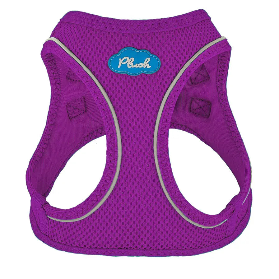 Plush Step In Air Mesh Harness - Purple Medium