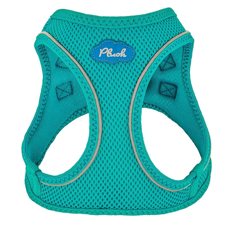 Plush Step In Air Mesh Harness - Turquoise X Large