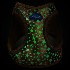 Plush Step In Glitter Glow Harness - Gold Large