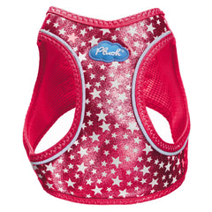Plush Step In Glitter Glow Harness - Red X Large