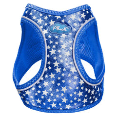 Plush Step In Glitter Glow Harness - Navy 2X Small