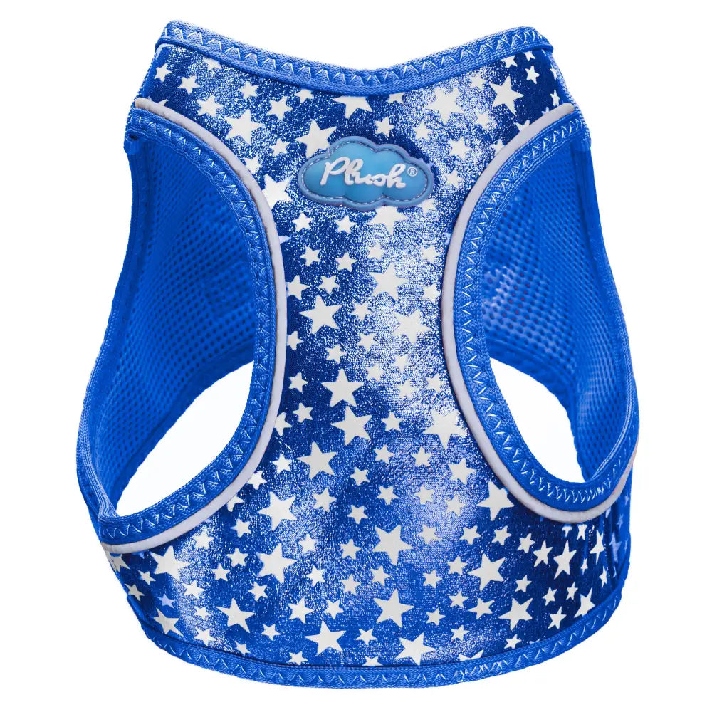 Plush Step In Glitter Glow Harness - Navy Large