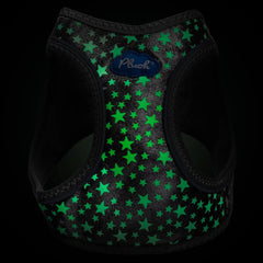 Plush Step In Glitter Glow Harness - Gunmetal Large