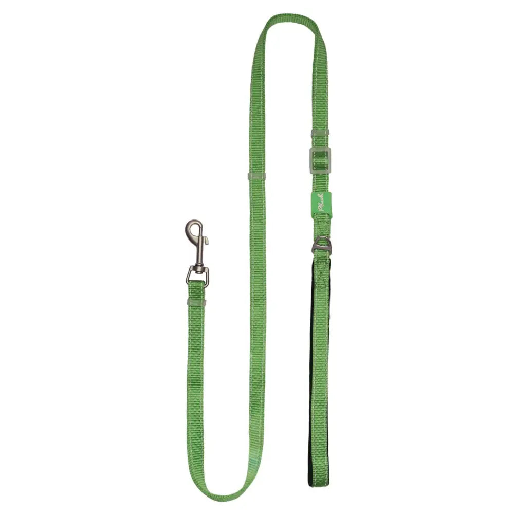 Plush Adjustable Reflective Leash Grass Green
