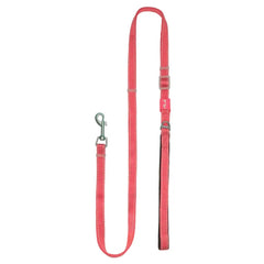 Plush Adjustable Reflective Leash Red