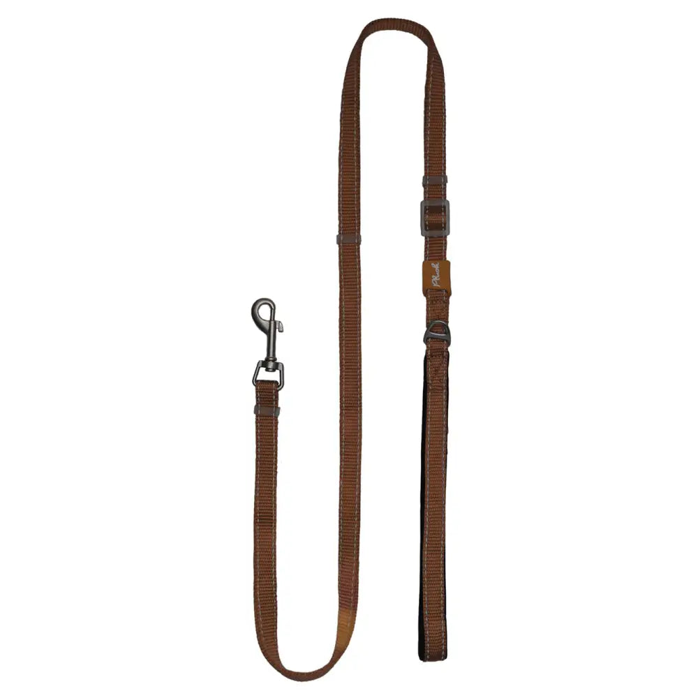 Plush Adjustable Reflective Leash Toffee