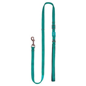 Plush Adjustable Reflective Leash Turquoise