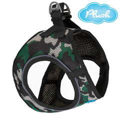 Plush Step In Air Mesh Harness - Camo Medium