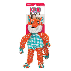 KONG Floppy Knots Fox Dog Toy Multi-Color 1ea/SM/MD