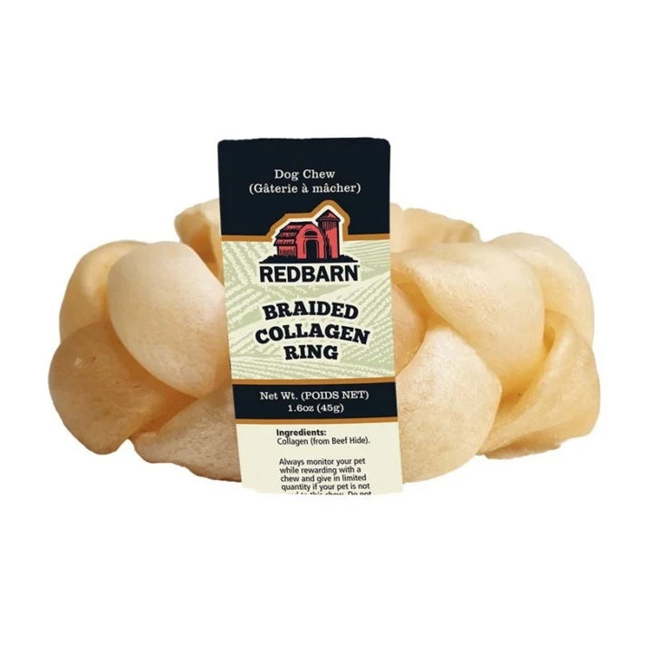 Redbarn Collagen Braided Ring Dog Treat 15ct (Pack of 2)