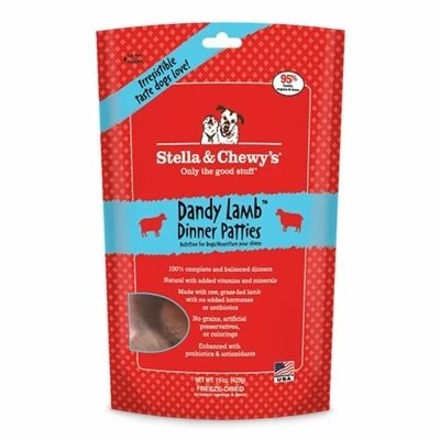 Stella And Chewys Freeze Dried Dog Food Lamb Dinner Patties 5.5 oz. (Pack of 2)