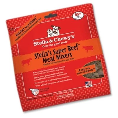 Stella And Chewys Freeze Dried Dog Food Mixers Beef 8oz. (Pack of 2)