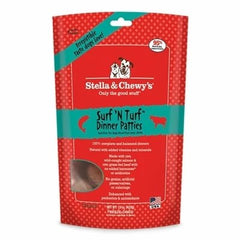 Stella And Chewys Dog Freeze-Dried Surf And Turf Patties 14oz.