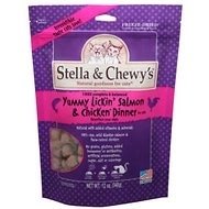 Stella and Chewys Cat Freeze Dried Yummy Lickin Salmon and Chicken Dinner 3.5oz. (Pack of 2)