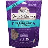 Stella and Chewys Cat Freeze Dried Sea-Licious Salmon and Cod Dinner 8oz. (Pack of 2)