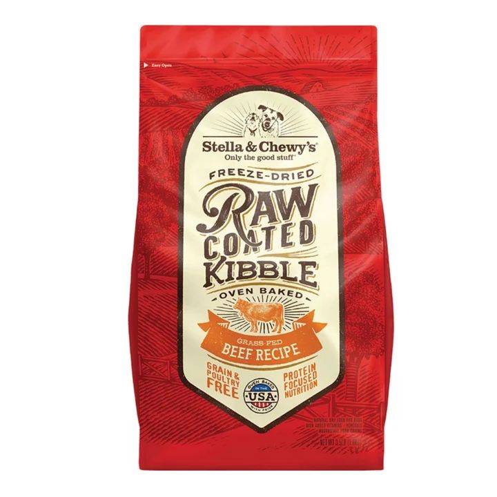 Stella & Chewys Dog Kibble - Raw Coated Beef 3.5Lbs (Pack of 2)