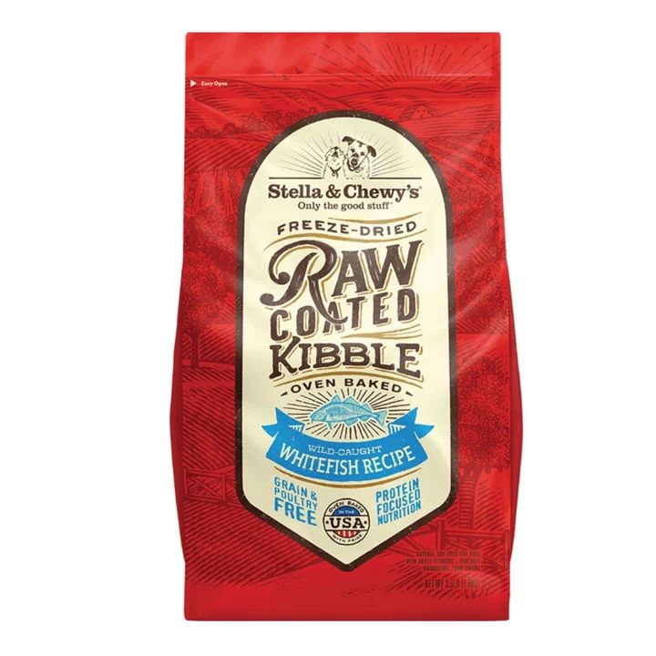 Stella & Chewys Dog Kibble - Raw Coated Whitefish 3.5Lbs (Pack of 2)