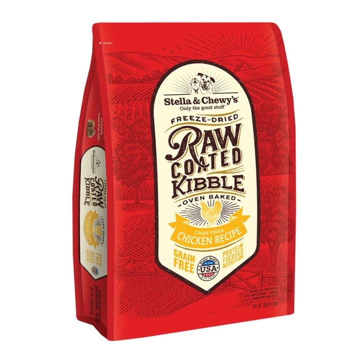 Stella & Chewys Dog Kibble - Raw Coated Chicken 10Lbs