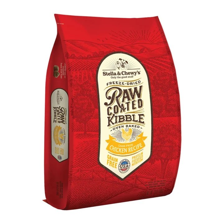 Stella & Chewys Dog Kibble - Raw Coated Chicken 22Lbs