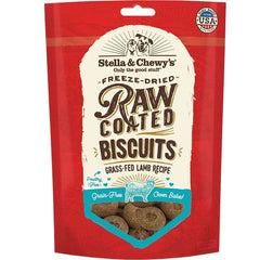 Stella And Chewys Dog Raw Coated Biscuits Lamb 9oz. (Pack of 2)