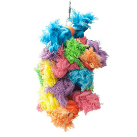 A & E Cages Happy Beaks Wooly Monster Bird Toy 1ea/MD (Pack of 3)