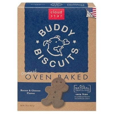 Cloud Star Buddy Biscuits Bacon-Cheese 16oz. (Pack of 2)