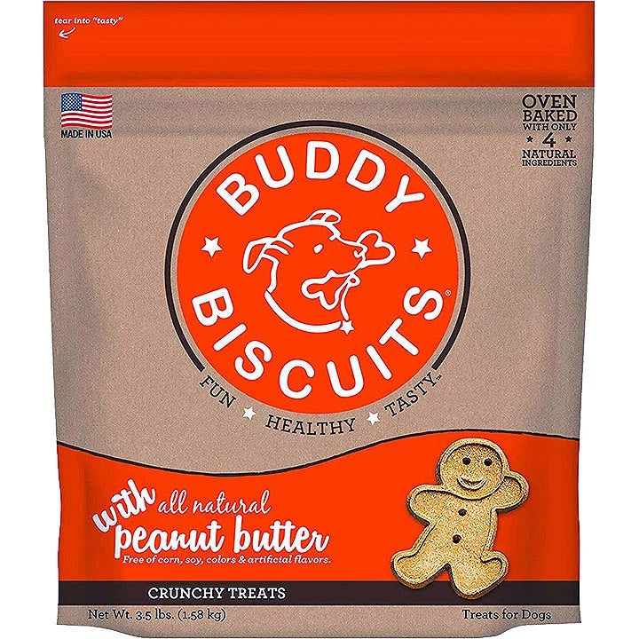 Cloud Star Dog Buddy Biscuits Peanut Butter 3.5Lb (Pack of 2)