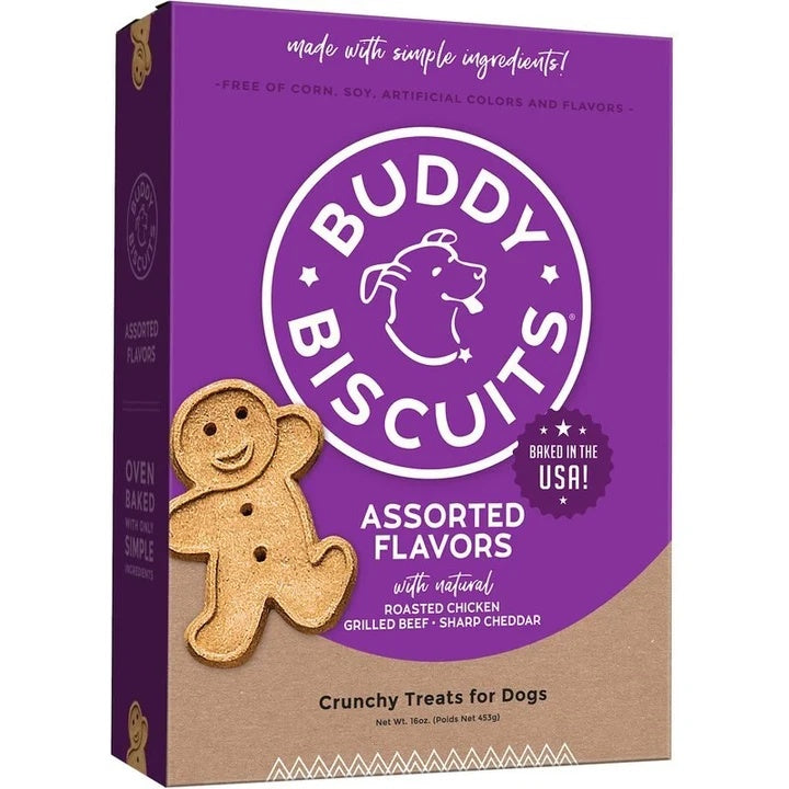 Buddy Biscuits Dog Crunchy Assorted 16oz. (Pack of 2)