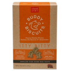 Cloud Star Original Itty Bitty Buddy Biscuits With Peanut Butter Dog Treats; 8-Oz. Box (Pack of 2)