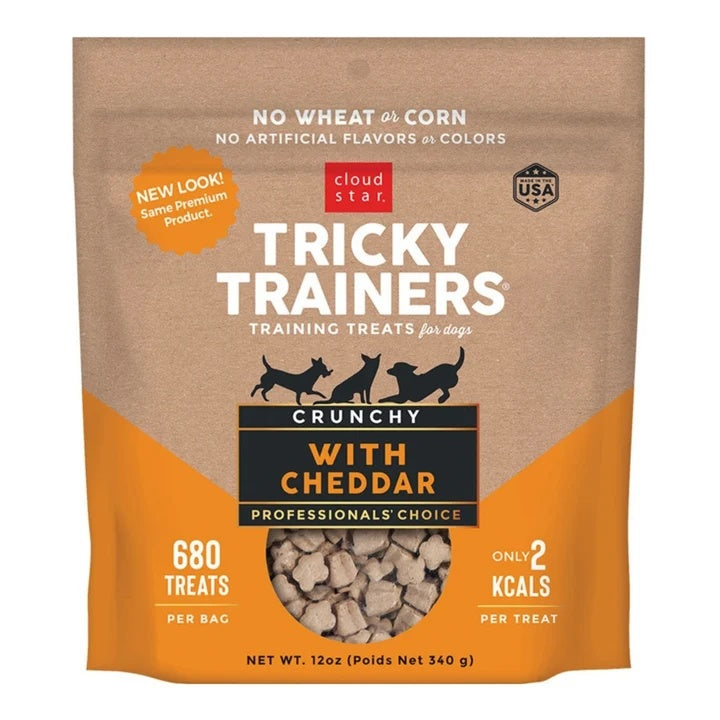Cloud Star Dog Trick Crunchy Cheddar 12oz. (Pack of 2)
