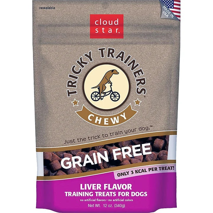 Cloud Star Dog Tricky Trainer Grain Free Chewy Liver 12oz. (Pack of 2)
