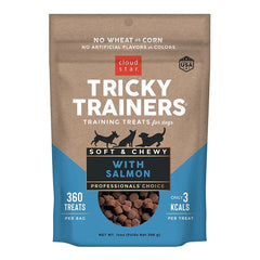 Cloud Star Chewy Tricky Trainers Salmon Flavor Dog Treats; 14oz. Bag (Pack of 2)