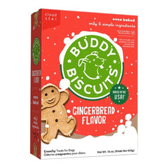 Cloud Star Dog Buddy Biscuits Crunchy Gingerbread 16oz. (Pack of 2)