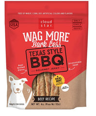 Wag More Bark Less Dog Jerky Grain Free Texas-Style Bbq 10oz. (Pack of 2)