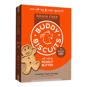 Cloud Star Grain-Free Oven Baked Buddy Biscuits With Homestyle Peanut Butter Dog Treats; 14oz. Box (Pack of 2)