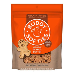 Cloud Star Grain-Free Soft and Chewy Buddy Biscuits With Homestyle Peanut Butter Dog Treats; 5oz. Bag (Pack of 2)