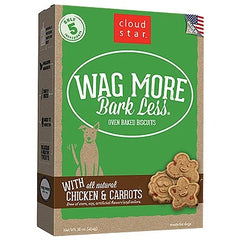 Cloud Star Wagmore Dog Baked Crunchy Peanut Butter 16Oz (Pack of 2)