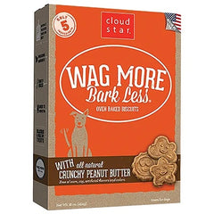 Cloud Star Wagmore Dog Baked Crunchy Peanut Butter 3Lb (Pack of 2)