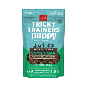 Cloud Star Dog Tricky Trainer Chewy Puppy Lamb 5Oz (Pack of 2)