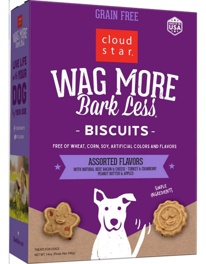 Wagmore Dog Grain Free Baked Assorted 14oz. (Pack of 2)